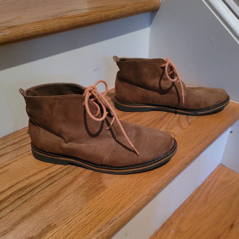 Cole Haan Brown Suede Ankle Boots